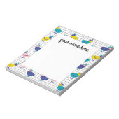 Personalisiertes HühnerNotepad Notizblock (Rotiert)