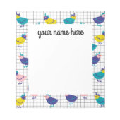 Personalisiertes HühnerNotepad Notizblock (Vorderseite)