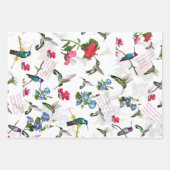 Personalisiertes Humming Bird Wrapping Paper Geschenkpapier Set (Vorderseite 3)