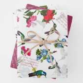 Personalisiertes Humming Bird Wrapping Paper Geschenkpapier Set (Beispiel)