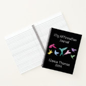 Personalisiertes Hummingbird Affirmation Journal Notizblock (Innenseite)