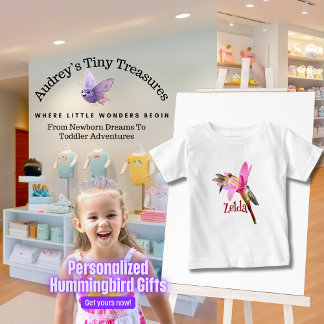Personalisiertes Hummingbird Baby T - Shirt
