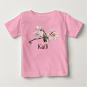 Personalisiertes Hummingbird Baby T - Shirt (Vorderseite)