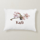 Personalisiertes Hummingbird-Kinderkissen Dekokissen (Rückseite)