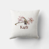 Personalisiertes Hummingbird-Kinderkissen Kissen (Rückseite)