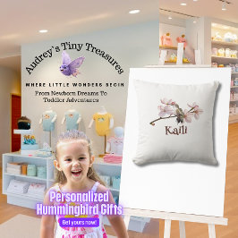 Personalisiertes Hummingbird-Kinderkissen Kissen