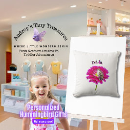 Personalisiertes Hummingbird-Kinderkissen Kissen