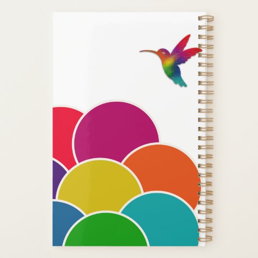 Personalisiertes Hummingbird-Logo Planer (Rückseite)