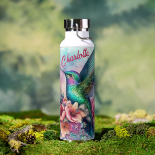 Personalisiertes Hummingvogelvakuum isoliert Trinkflasche