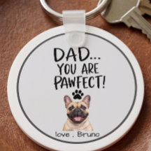 Personalisiertes Hund-Vater-Foto-Schlüsselanhänger