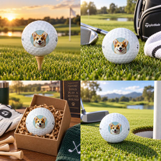 Personalisiertes Hunde-Foto auf individuell gestal Golfball