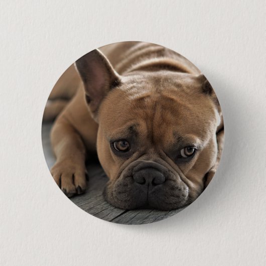 Personalisiertes Hunde-Foto Button (Vorderseite)