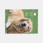 Personalisiertes Hunde-Foto Fleecedecke (Vorderseite (Horizontal))