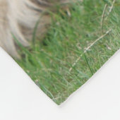 Personalisiertes Hunde-Foto Fleecedecke (Ecke)