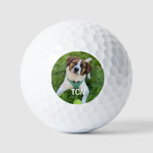 Personalisiertes Hunde-Foto-Geschenk für Golfer Golfball