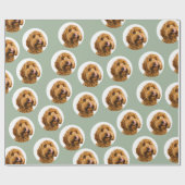 Personalisiertes Hunde-Foto Geschenkpapier (Flach)