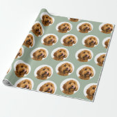 Personalisiertes Hunde-Foto Geschenkpapier (Ungerollt)