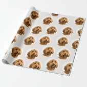 Personalisiertes Hunde-Foto  Geschenkpapier (Ungerollt)