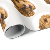 Personalisiertes Hunde-Foto  Geschenkpapier (Rolleneckpunkt)