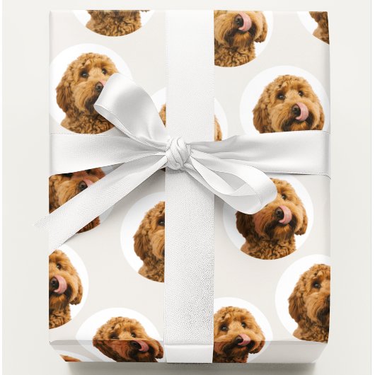 Personalisiertes Hunde-Foto  Geschenkpapier