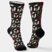 Personalisiertes Hunde-Foto-Herzen-Muster Socken (Gewinkelt)