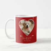 Personalisiertes Hunde-Foto Kaffeetasse (Links)