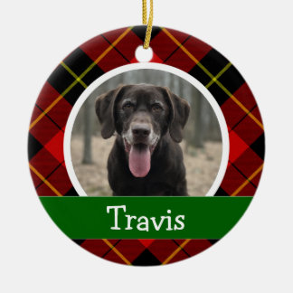 Personalisiertes Hunde-Foto Keramik Ornament