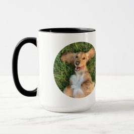 Personalisiertes Hunde-Foto mit Text | Individuell Tasse
