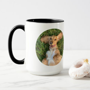 Personalisiertes Hunde-Foto mit Text   Individuell Tasse