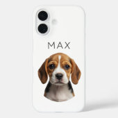Personalisiertes Hunde-Foto & Name Case-Mate iPhone Hülle (Rückseite)