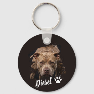 Personalisiertes Hunde-Foto-Schlüsselanhänger mit Schlüsselanhänger