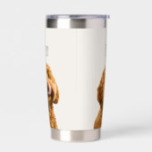 Personalisiertes Hunde-Foto Thermobecher (Links)