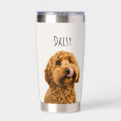 Personalisiertes Hunde-Foto Thermobecher (Rückseite)