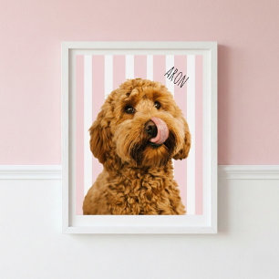 Personalisiertes Hunde-Fotoplakat Individueller Poster