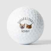 Personalisiertes Hunde Katze Gesicht Foto, Niedlic Golfball (Vorderseite)