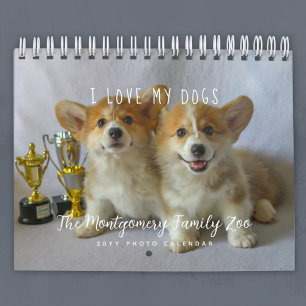 Personalisiertes Hunde-Liebhaber 2027 Foto Kalender