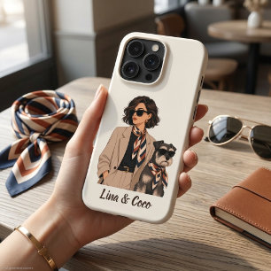 "Personalisiertes Hunde-Mama-Geschenk" "Benutzerde iPhone 15 Pro Hülle