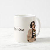 "Personalisiertes Hunde-Mama-Geschenk" "Benutzerde Kaffeetasse (VorderseiteRechts)