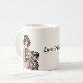 "Personalisiertes Hunde-Mama-Geschenk" "Benutzerde Kaffeetasse (Vorderseite Links)
