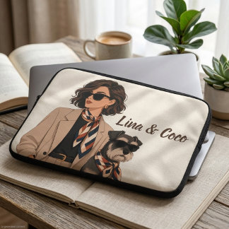 "Personalisiertes Hunde-Mama-Geschenk" "Benutzerde Laptopschutzhülle