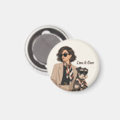 "Personalisiertes Hunde-Mama-Geschenk" "Benutzerde Magnet (Vorderseite/Rückseite)