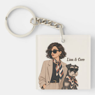 "Personalisiertes Hunde-Mama-Geschenk" "Benutzerde Schlüsselanhänger