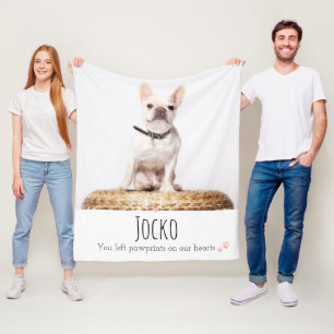 Personalisiertes Hunde-Memorial-Foto-Andenken für Fleecedecke