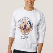 Personalisiertes Hunde-Memorial zur Erinnerung Sweatshirt (Vorderseite)
