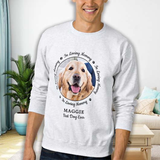 Personalisiertes Hunde-Memorial zur Erinnerung Sweatshirt