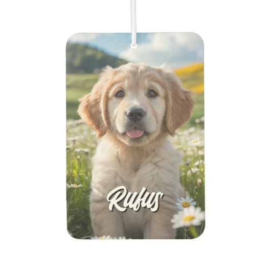 Personalisiertes Hunde- oder Katzengeschenk mit in Autolufterfrischer (Vorderseite)
