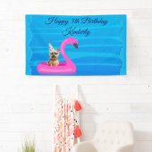 Personalisiertes Hunde-Schwimmfloß Banner (Insitu)
