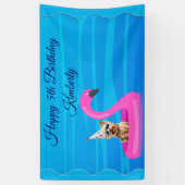 Personalisiertes Hunde-Schwimmfloß Banner (Vertikal)