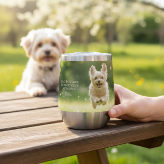 Personalisiertes Hunde-Vater-Foto zum Vatertag Ges
