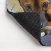 Personalisiertes Hundebüt-Foto Mousepad (Ecke)